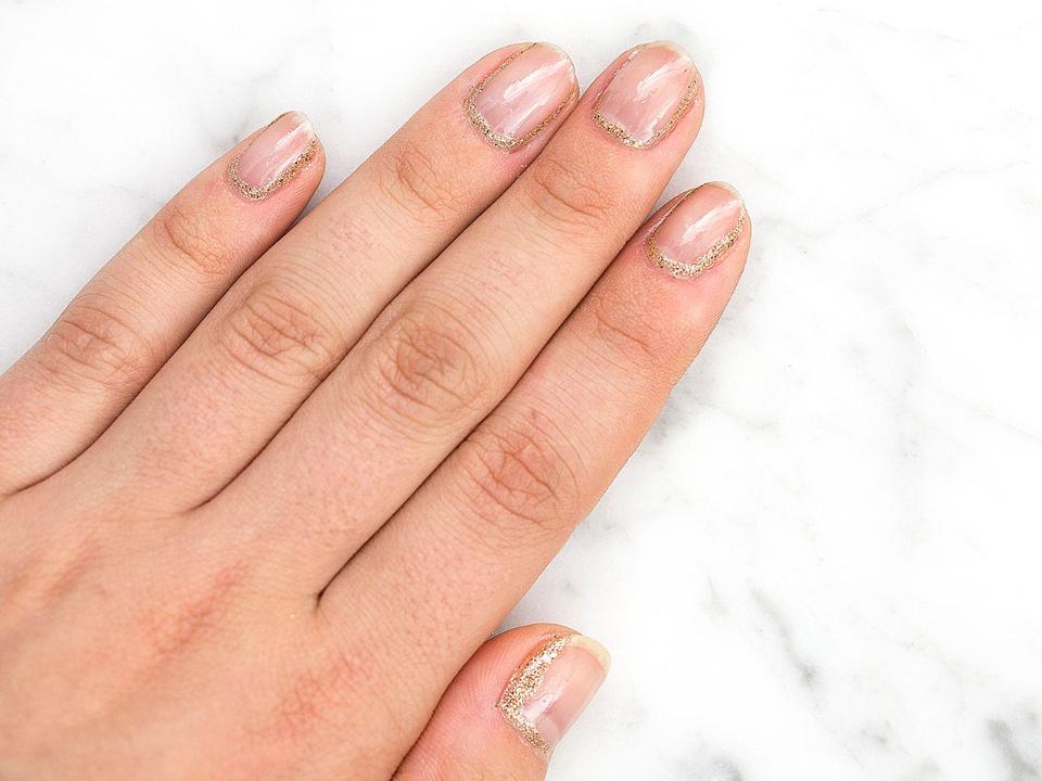 How To Do A Glitter Cuticle Manicure Video Today S Pa