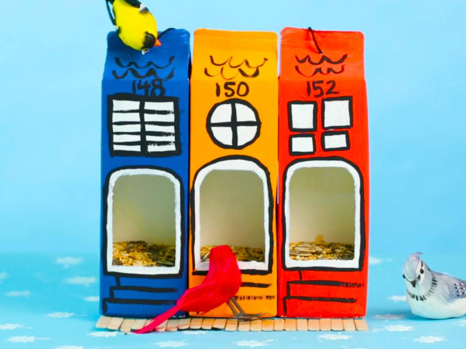 How To Make A Milk Carton Bird Feeder